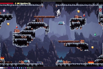 create professional and high quality 2d pixel art game using gdevelop