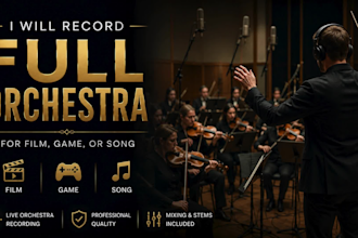 record live orchestra strings brass woodwinds