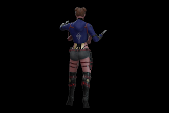 do 3d game ready character