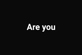 create kinetic typography lyric video with animated text