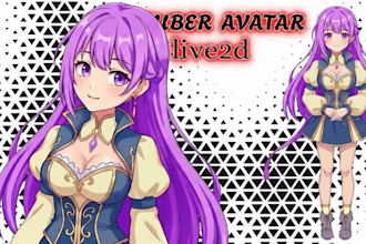 design live2d rigging for vtuber anime model smooth physics and vbridger