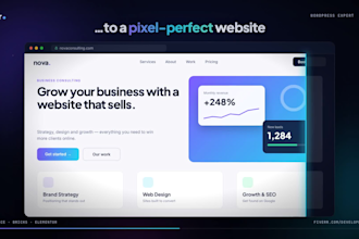 design, redesign or clone wordpress website using breakdance builder