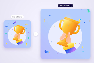animate your icon or illustration as a lightweight svg for web and app