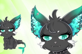 design live2d vtuber model, rig, animal vtuber, furry,  pet for vtube studio
