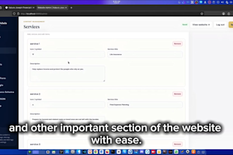 build a nextjs business website with admin dashboard