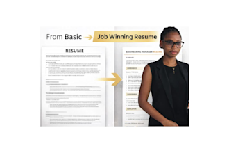 write an ats professional engineering resume executive resume and CV