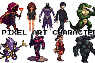 do pixel art character animation pixel sprite sheet rpg game assets indie game