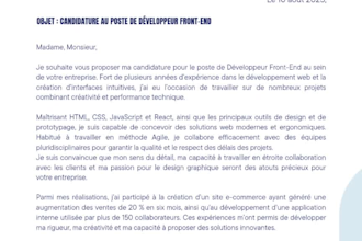 create a CV optimized for ats and a personalized cover letter