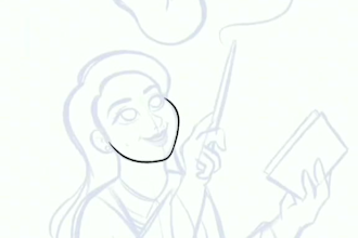 draw a custom harry potter themed portrait of yourself