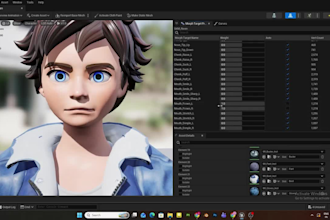 optimize avatar for ue5,mixamo,three js,rig3d for vrc,talkhead,tts,lipsync,arkit