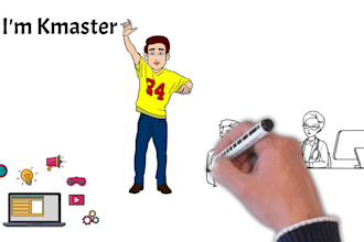 create whiteboard doddle animation