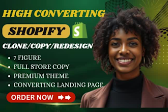 copy clone shopify store duplicate redesign shopify website build shopify store