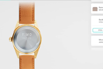 interactive 3d wristwatch configurator using threejs and webgl