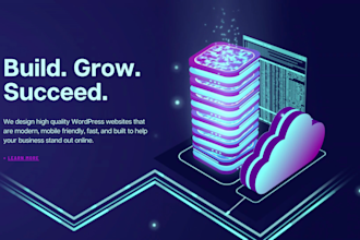 develop a professional wordpress website and blog