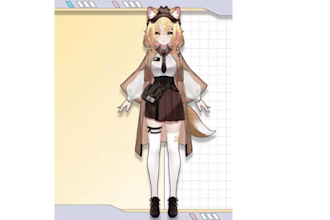 create live2d vtuber model, with smooth pro rigging, ready for vtube studio