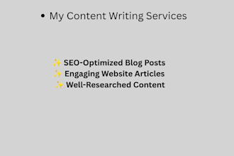 write engaging content and articles for your business