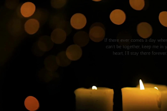 turn your photos into a funeral slideshow and loving memory video