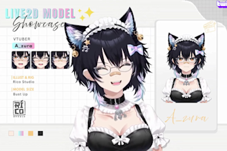 design live2d anime vtuber avatar, vtuber modelrigging with vbridger for twitch