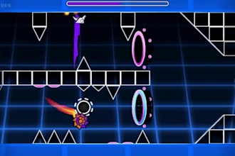 deco geometric dash background, gd texture pack geometry layout level thumbnail