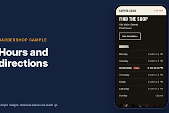 create a website for your business