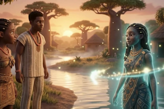 create 3d ai african folktales with cinematic storytelling
