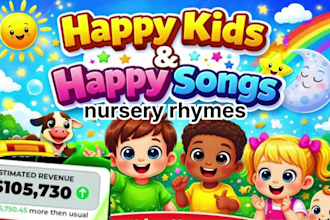 pro kids animation and nursery rhymes channel to earn 10k