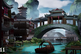 design 2d, 3d game scene, level, environment and open world map in any engine