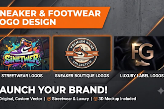 design a sneaker and shoe logo