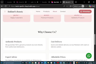 build a luxury beauty landing page