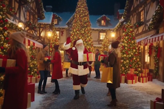 create ai christmas promo videos cinematic santa animations and black friday ads