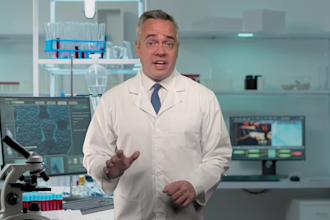 create your medical spokesman spokesperson in a lab coat or scrubs video