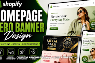 design a high converting shopify homepage hero banner