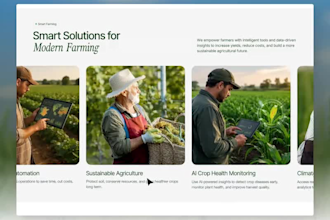 design a farm and agriculture website, agribusiness website