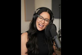 be female voice actor, character voices, audiobook, video and voice narration