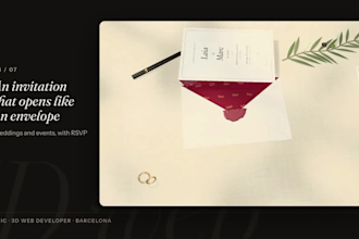 build an immersive, interactive 3d website with three js
