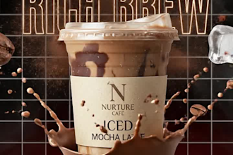 design premium foods and drinks advertisement posters