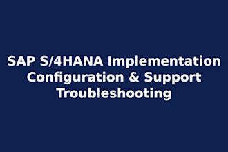do sap s 4hana implementation, configuration and support