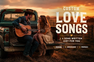 create a custom romantic song based on your love story