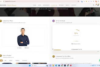 build streetwear website with ai virtual try on