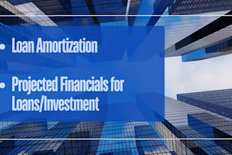 create loan schedules and projected financials for loans