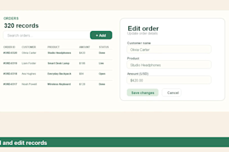 build a custom admin dashboard with login, charts and tables