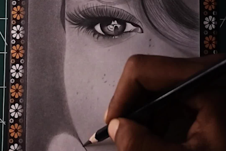 draw a realistic pencil portrait from your photo