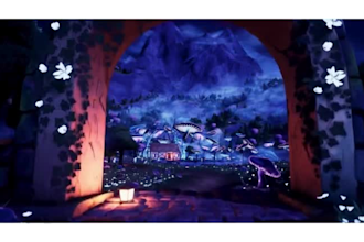 cozy stylized low poly 3d game environment ue5 level design 3d game map 3d asset