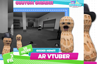 create custom 3d ar vtuber filter for snap camera and lens studio streaming