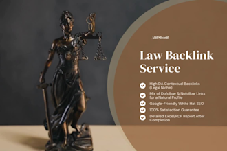 deliver dofollow and nofollow contextual legal backlink