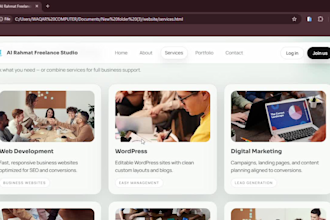 create responsive,ecommerce and business website