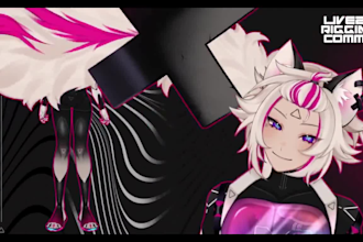 draw and rig 2d vtuber model live2d vtuber anime vtuber model vtuber rigging