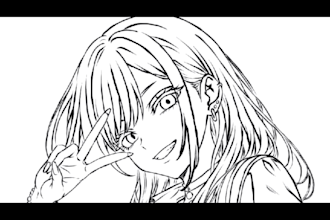 draw anime, video game and movie characters as custom fan art