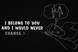 create hand drawn lyric music video