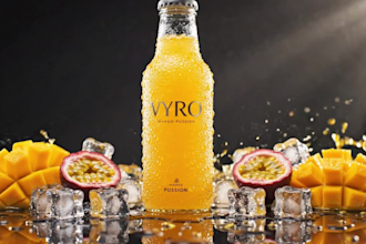 create a professional ai beverage commercial video